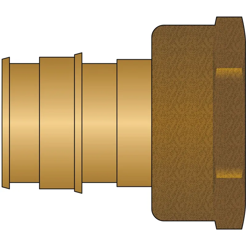 HeatLink EX27635NL 1-1/4 PEX F1960 x 1-1/4 Female Pipe Thread No Lead Brass Adapter
