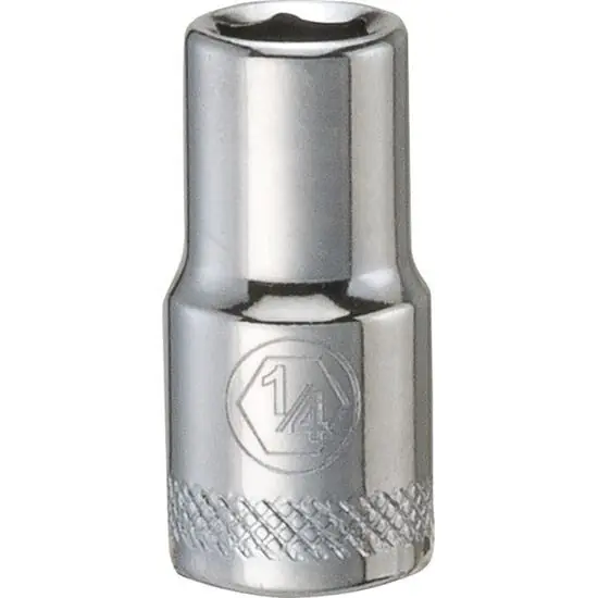 DeWalt DWMT86024OSP 1/4 in Drive Polished Chrome Standard Socket
