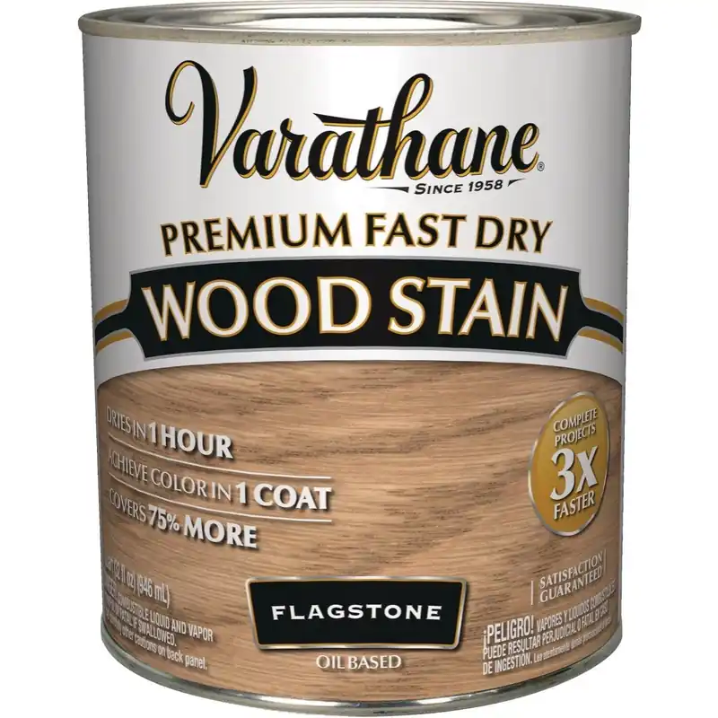 Varathane 347262 Fast Dry Flagstone Urethane Modified Alkyd Interior Wood Stain 1 Quart