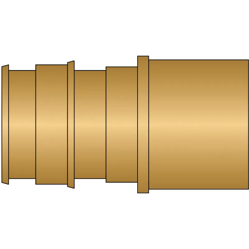 HeatLink EX27135NL 1-1/4 PEX F1960 x 1-1/4 Male Sweat No Lead Brass Adapter