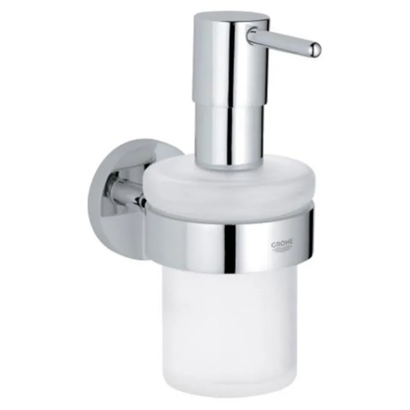 GROHE 40448001 Essentials Wall Mount Soap Dispenser with Holder