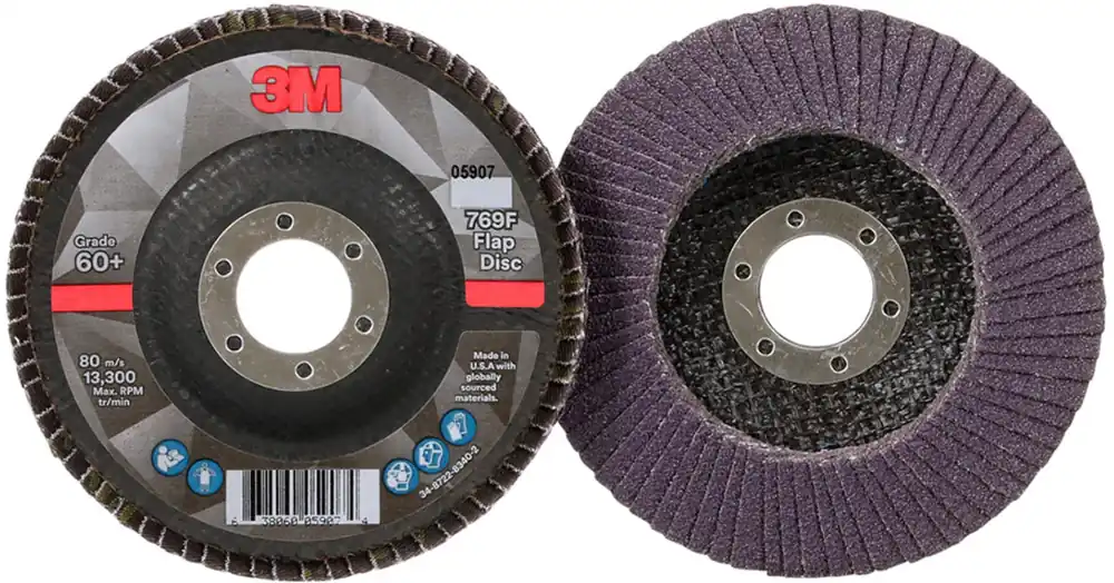 3M 7100178027 4 1/2 X 7/8 60+ Grit Type 29 Flap Disc