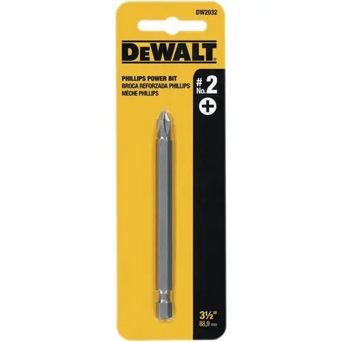 DeWalt DW2032 NO 2 Phillips Head Screwdriver Power Bit 3 1/2 inch