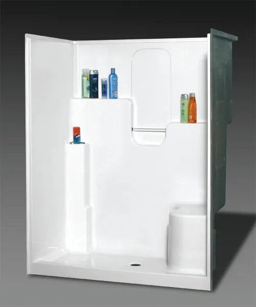 Oasis Lifestyle SH-6036LSWHT Shower White Vursa Gelcoat 60 x 36 x 75-1/4