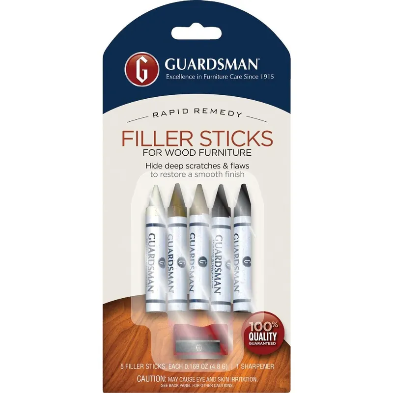 Guardsman 500300 Rapid Remedy 5-Color Wood Furniture Filler Sticks