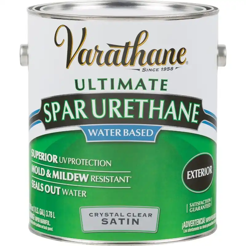 Varathane 250231 Satin Clear Water Based Exterior Spar Urethane 1 Gal. Replacement MPN