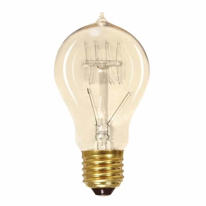 Satco S2419 Incandescent Vintage Lamp 60W A19 Shape E26 Medium Base