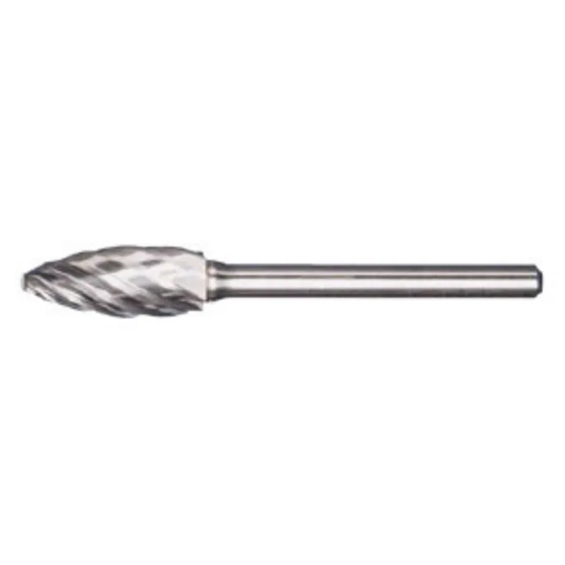 RADNOR 64007361 Flame Shape Aluminum Cut Carbide Burr