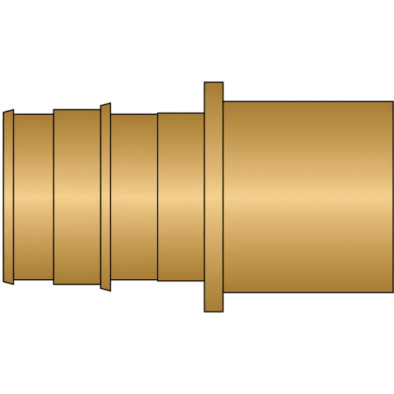 HeatLink EX27128NL 1 PEX F1960 x 1 Male Sweat No Lead Brass Adapter