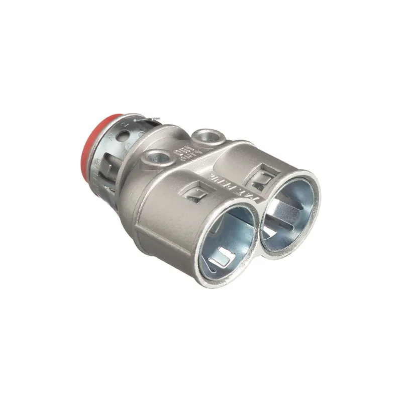 Arlington 3838AST 3/8 Snap2It Duplex Connector With Insulated Throat