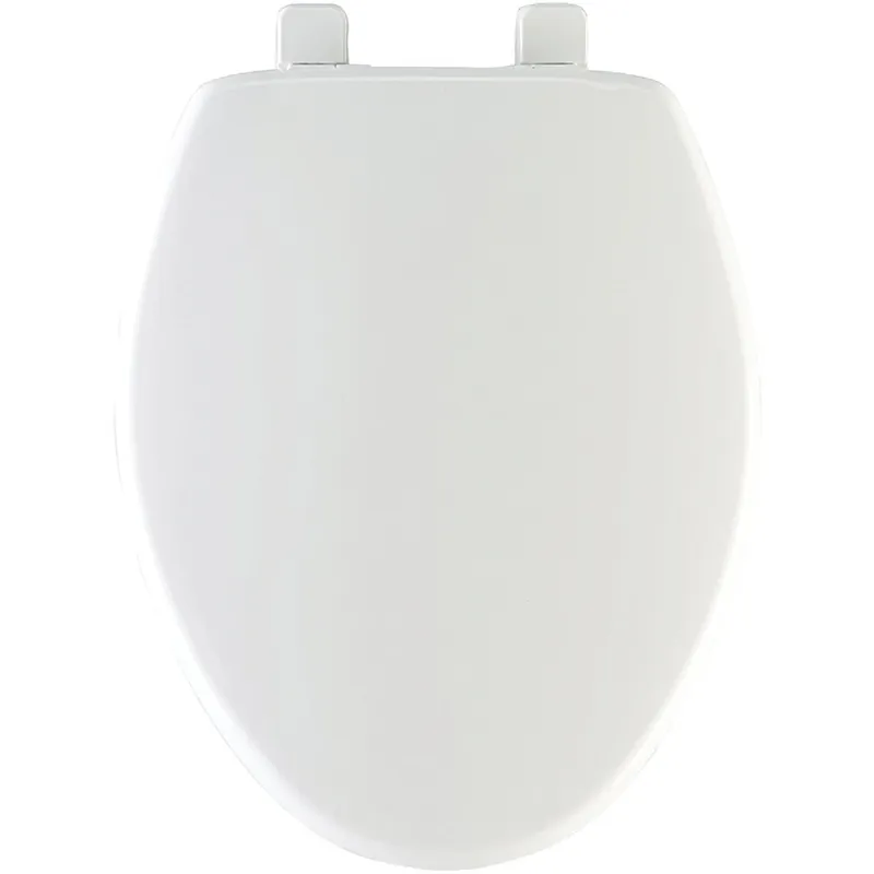Mayfair 180SLOW-000 Elongated Closed Front Slow Close White Plastic Toilet Seat