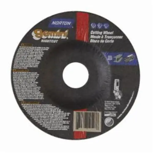 Norton 66252841912 Gemini RightCut INOX/SS A Type 27 Right Angle Cut-Off Wheel