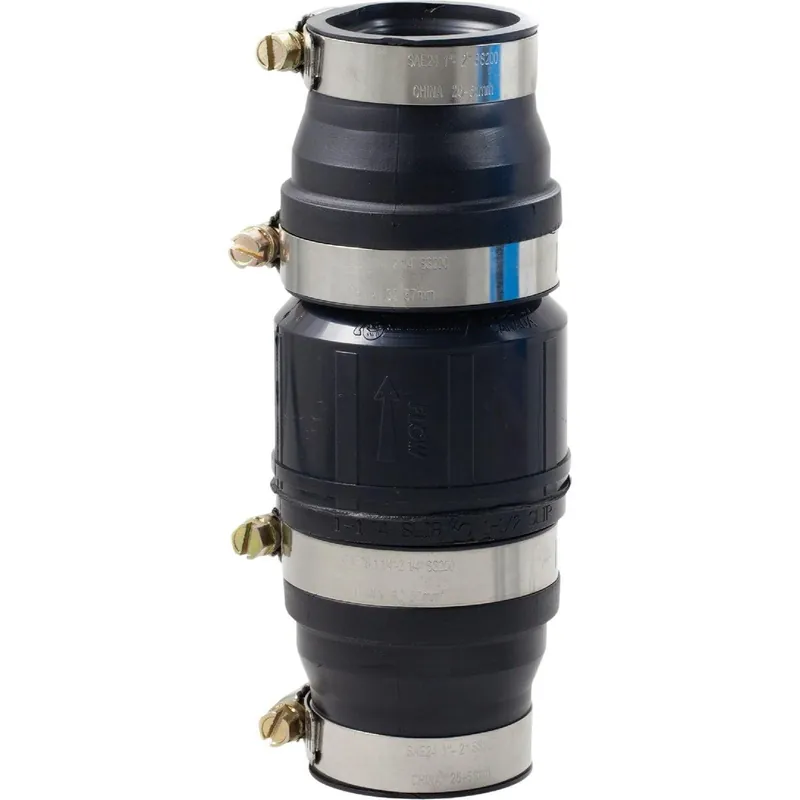 Drainage Industries CV01.25/1.5INRB 1-1/4 In. ABS In-Line Sump Pump Check Valve