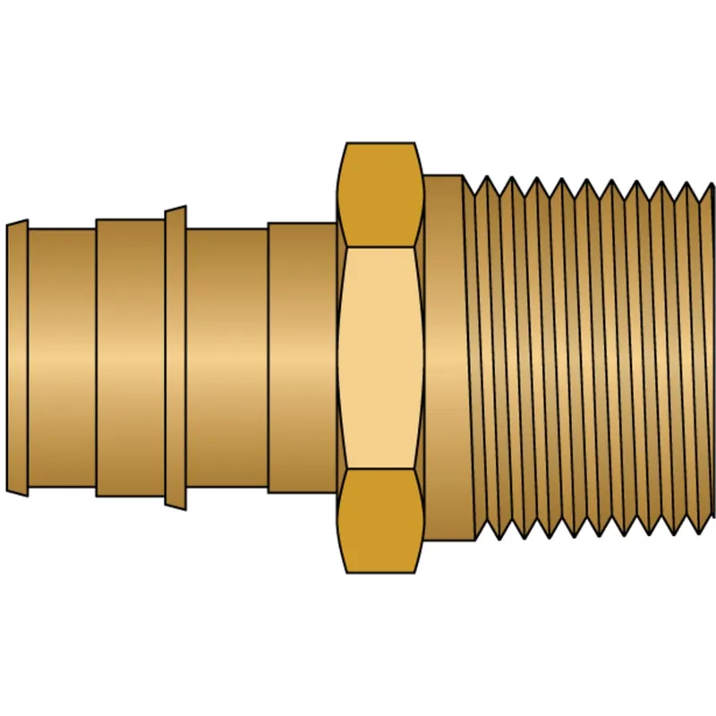 HeatLink EX27522NL 3/4 PEX F1960 x 3/4 Male Pipe Thread Adapter