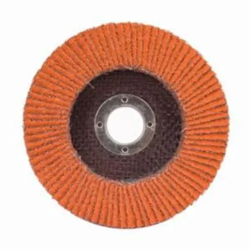 Norton 66261097678 Blaze Ceramic Alumina Extra Coarse Grit Center Mount Fiberglass Flat Flap Disc