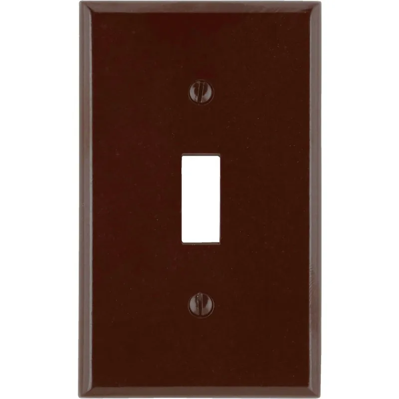 Leviton 001-85001 1-Gang Plastic Toggle Switch Wall Plate