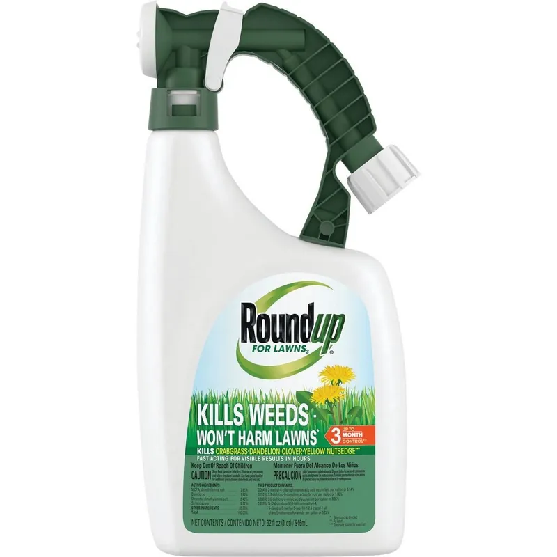 Roundup 5020410 For Lawns 32 Oz Ready To Spray Northern Formula Weed Killer