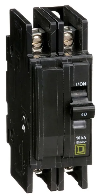 Square D QOU240 Miniature Circuit Breaker 120/240V 40A
