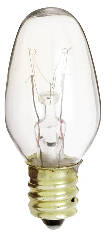 Satco S3902 C7 Incandescent 7 Watt 130 Volt Replacement Bulb