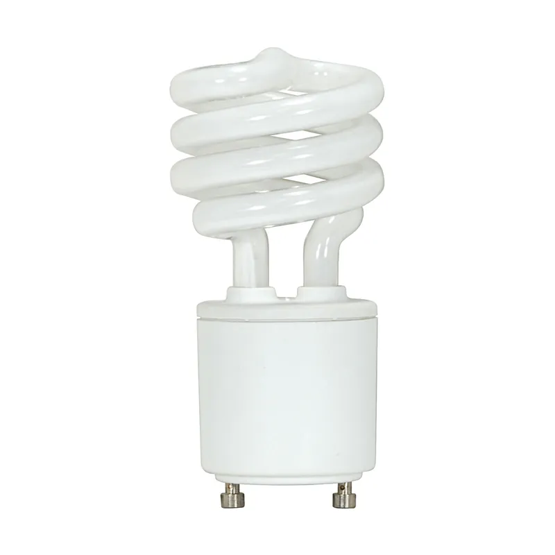 Satco S8203 Mini Spiral Compact Fluorescent 13 Watt 2700K GU24