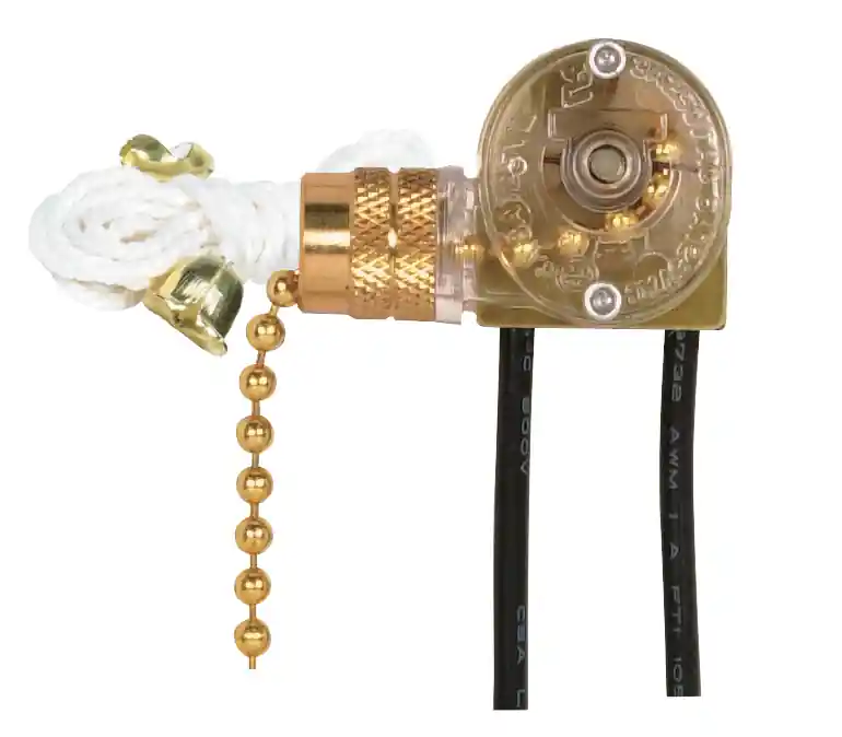 Satco 90/704 On-Off Canopy Switch 250 Volt 6 Amp Brass