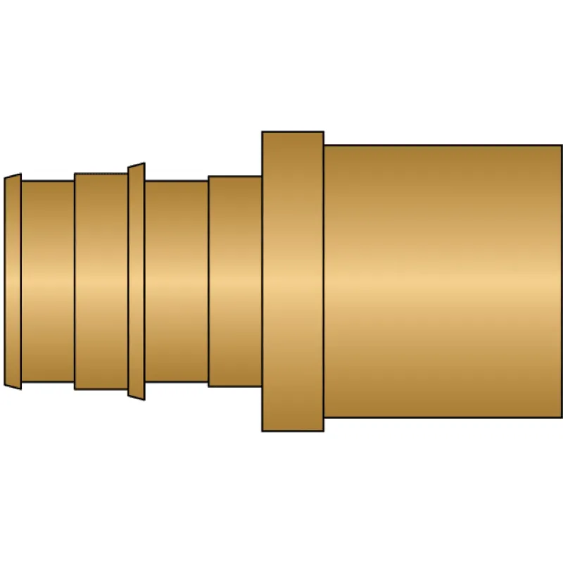 HeatLink EX27222NL 3/4 PEX F1960 Female Sweat No Lead Brass Adapter