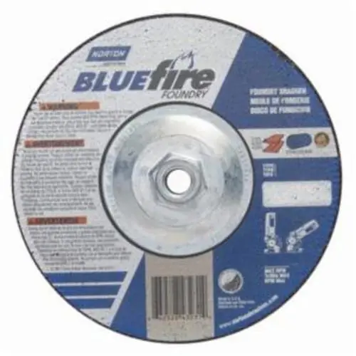 Norton 66252843231 BlueFire Zirconia Alumina/Silicon Carbide Type 27 Foundry Grinding Wheel