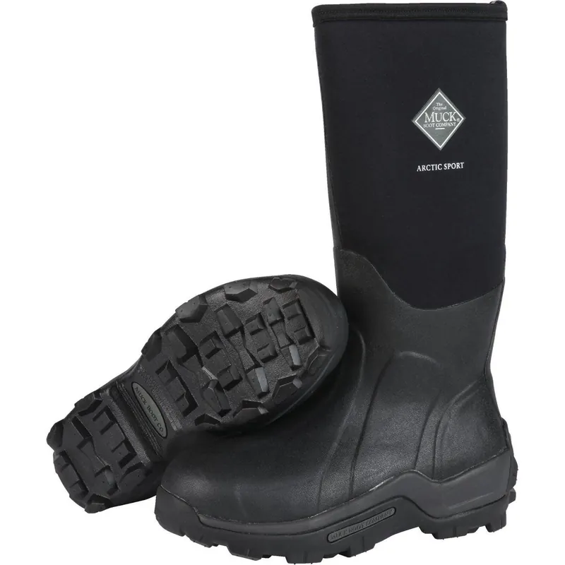 Muck Boot Co ASP000-11 Muck Arctic Sport Men's Size 11 Black Hi Performance Rubber Boot