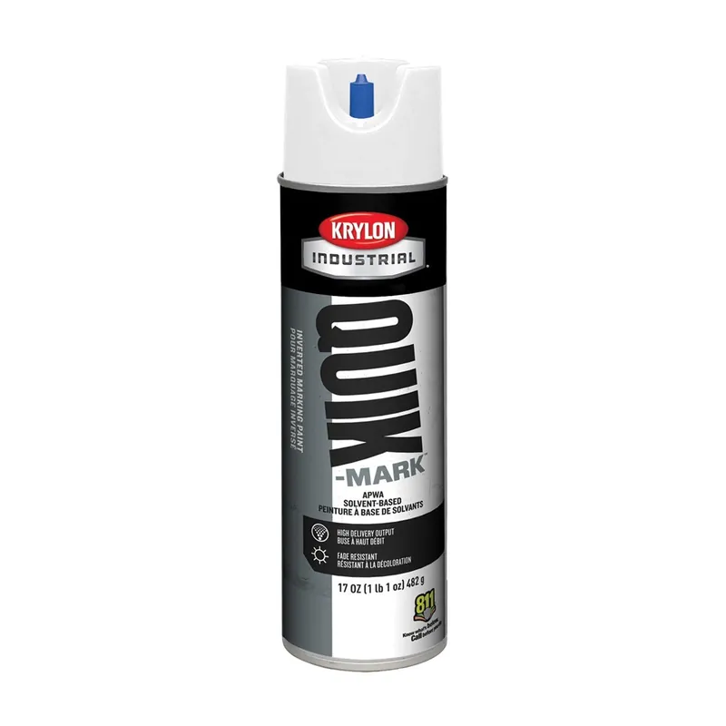 Krylon A03900007 Utility White Inverted Marking Paint 17 Ounce Industrial Quik-Mark