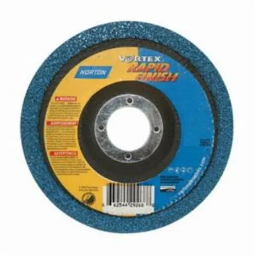 Norton 66254429268 Bear-Tex Vortex Rapid Blend Aluminum Oxide Medium Grit Non-Woven Depressed Center Disc