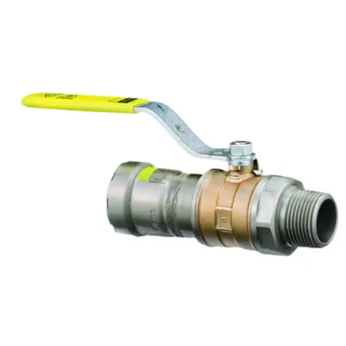 Viega 30675 1-1/4 x 1-1/4 MegaPressG x MegaPressG 125 PSI Bronze Ball Valve