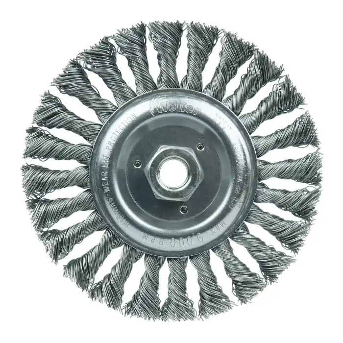Weiler 08106 6 X 5/8 - 11 Dualife Steel Knot Wire Wheel Brush