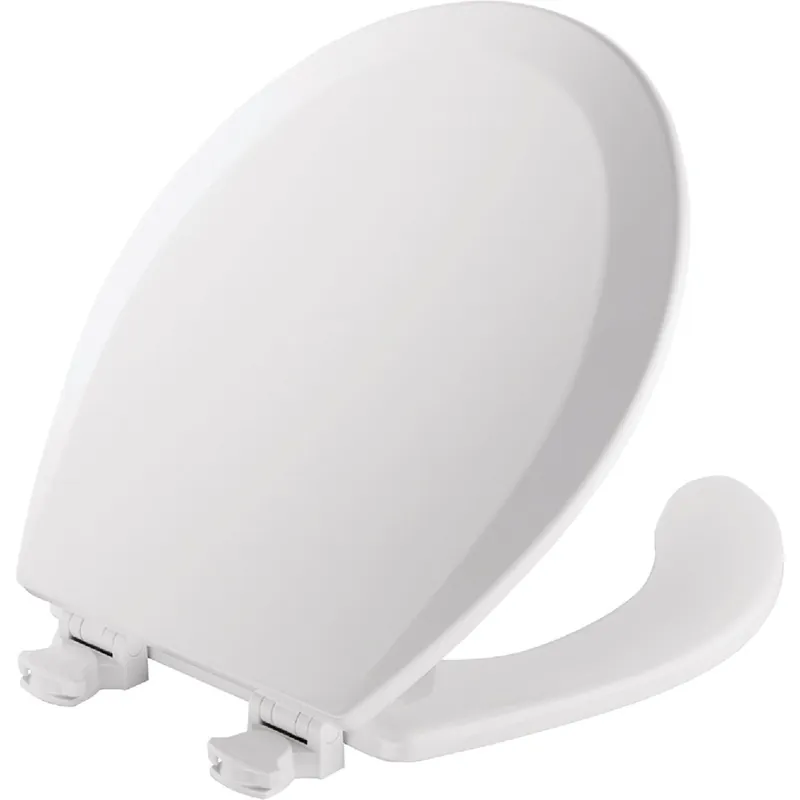 Mayfair 440EC000 Round Open Front White Toilet Seat with Cover