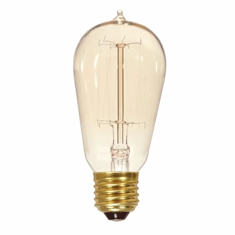 Satco S2413 Incandescent Vintage Lamp 120 V 40 WTT ST19 Shape