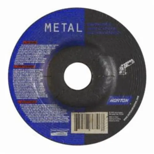 Norton 66252836796 Metal A Type 27 Grinding Wheel 4-1/2 in Diameter 24 Grit