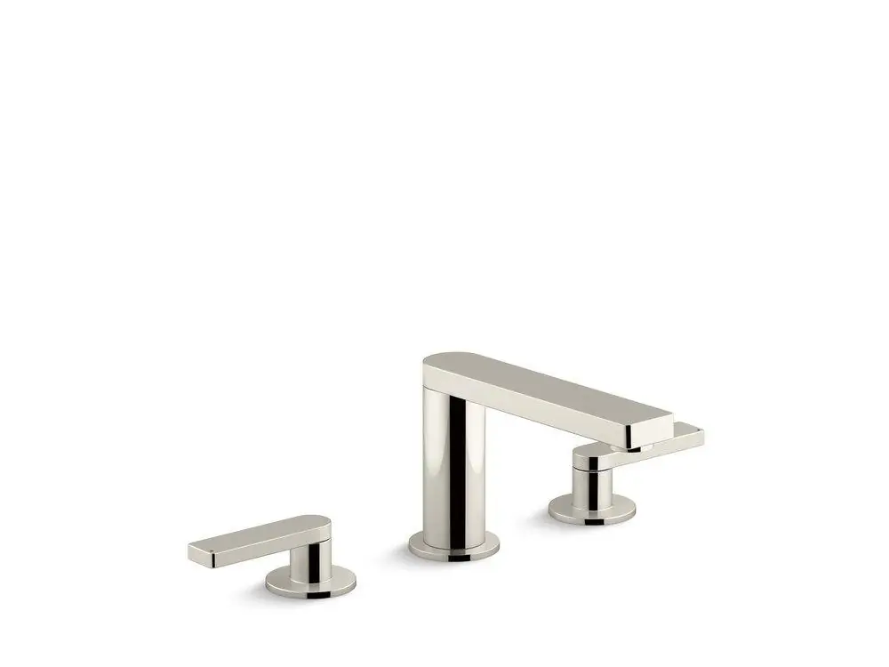 Kohler 73060-4-SN Composed Two Handle Widespread Bathroom Sink Faucet in Vibrant Polished Nickel