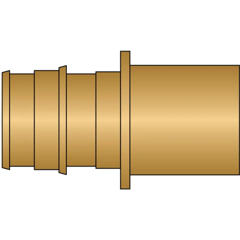 HeatLink EX27122NL 3/4 PEX F1960 x 3/4 Male Sweat No Lead Brass Adapter