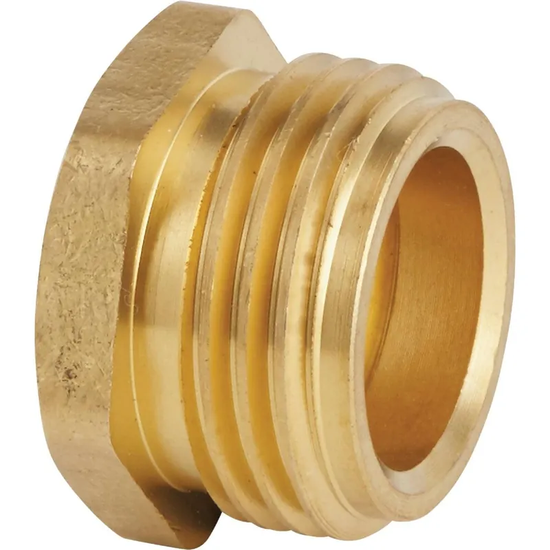Best Garden GB-9548+GM294 3/4 In. MHT x 1/2 In FPT Brass Non-Swivel Hose Connector