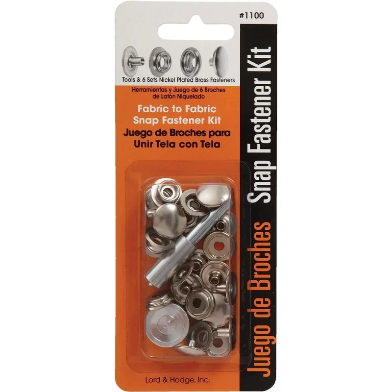 Lord & Hodge 1100 Metal Snap Fastener Kit for Canvas (6 Ct.)