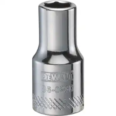 DeWalt DWMT86023OSP 1/4 in Drive Polished Chrome Standard Socket
