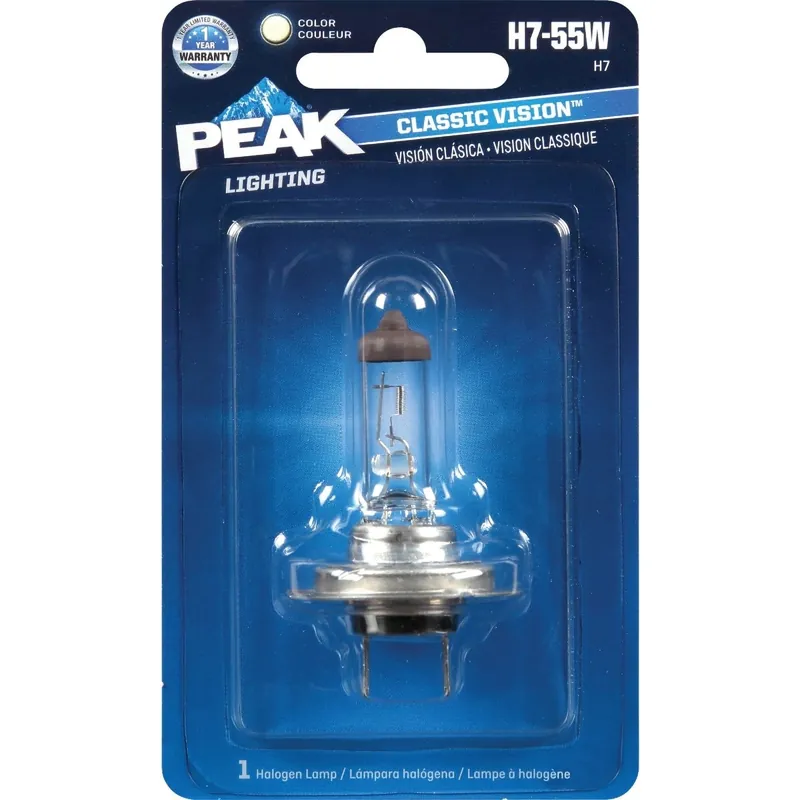 Peak H7-55W-BPP Classic Vision H7-55W 12V Halogen Automotive Bulb
