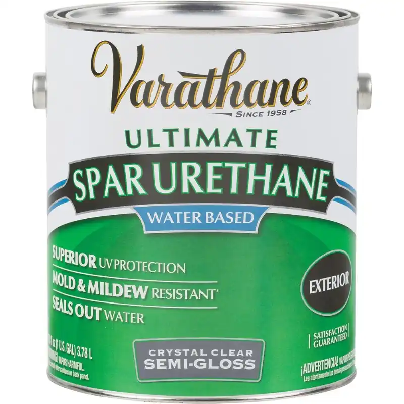 Varathane 250131 Semi-Gloss Clear Water Based Exterior Spar Urethane 1 Gal.