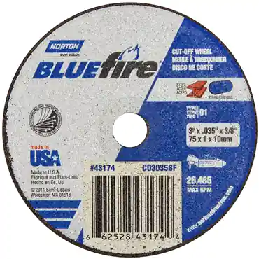 Norton 66252843174 BlueFire ZA Type 01/41 Cut-Off Wheel