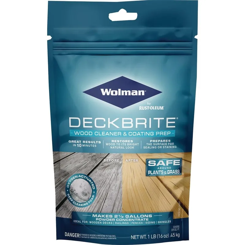 Wolman 16001 DeckBrite 1 Lb. Wood Cleaner & Coating Prep