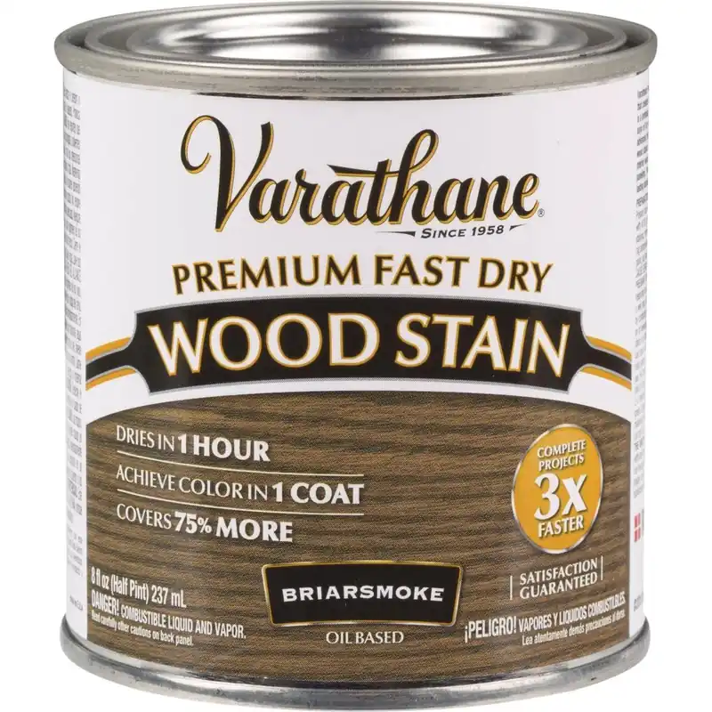 Varathane 307415 Fast Dry Briarsmoke Urethane Modified Alkyd Interior Wood Stain 1/2 Pt.