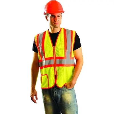 OccuNomix LUX-SSCLC2Z-YL Class 2 Mesh Vests Power Large Replacement MPN