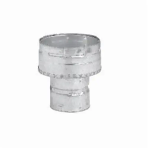 Metal-Fab 3MIX6 Increaser, 3 In Dia, Stainless Steel/Galvanized Steel