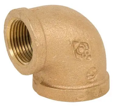 Smith-Cooper 36E-1014L 1-1/2 x 1-1/2, FPT x FPT, Class 125, Lead-Free, Bronze, Straight, 90D Elbow