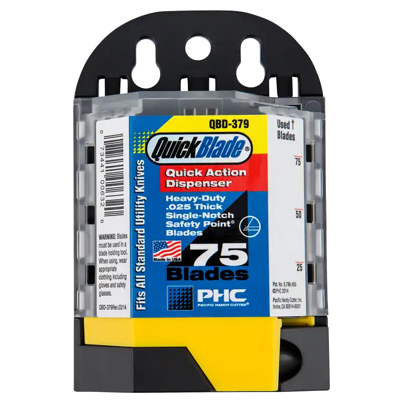 Pacific Handy Cutter B11205-7 Quickblade Dispenser with SPS-92 Blades