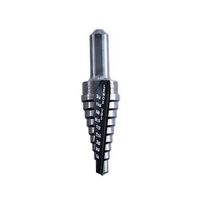 Lenox 30883 Vari-Bit VB3 High-Speed Steel Steam Oxide 9-Hole Step Drill Bit 1/4-3/4